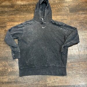 Nike Men's Washed Black Hoodie